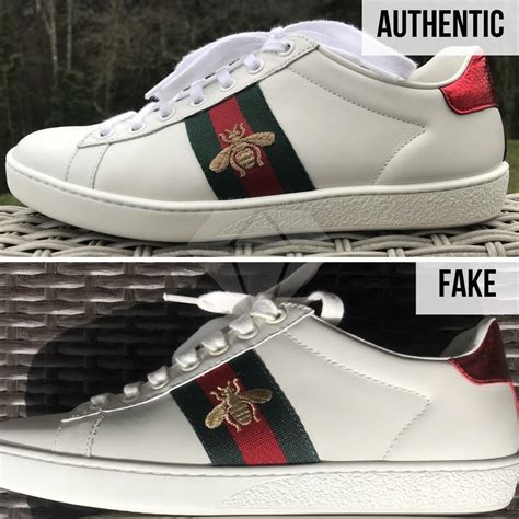 gucci bee sneakers real vs fake|gucci bees and stars sneakers.